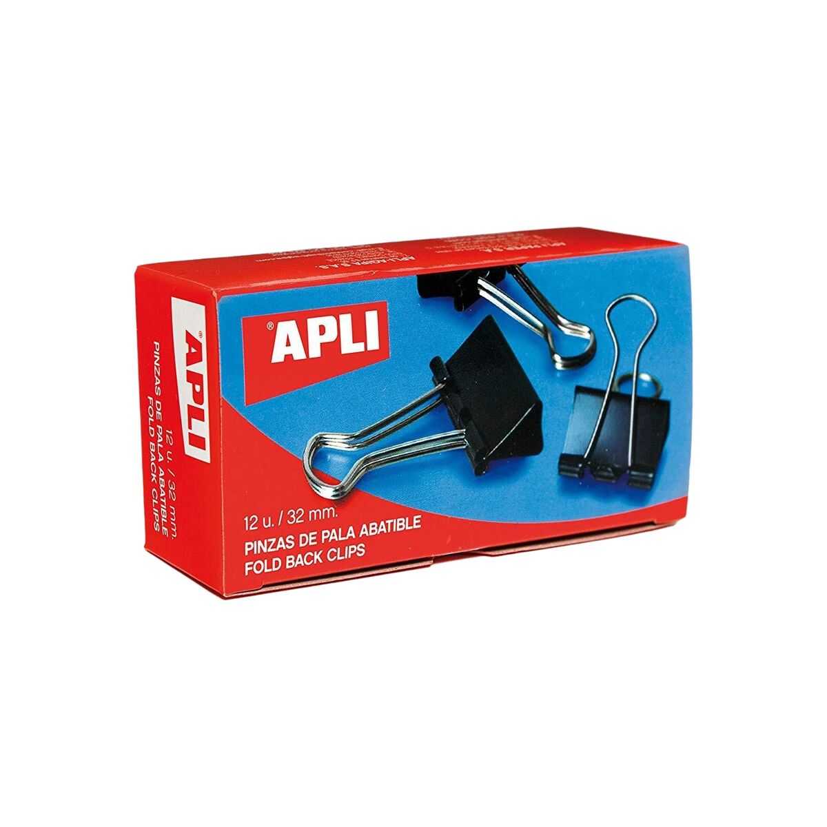 Pinzas Apli Negro Plateado 51 mm (36 Unidades) - 3